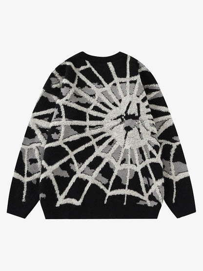 Thesupermade Spider Knit Crew Neck Sweater