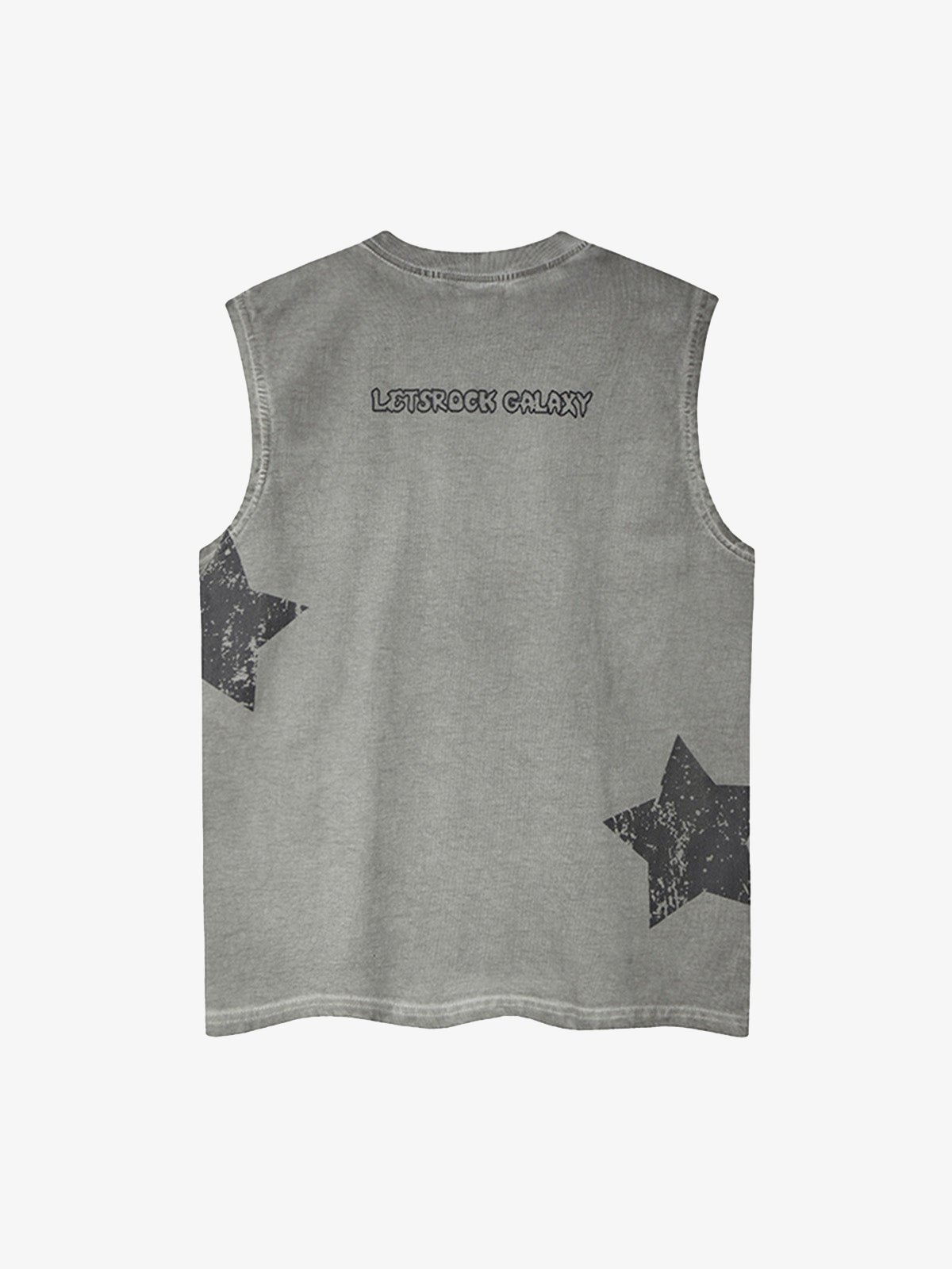 Washed Star Print Vest