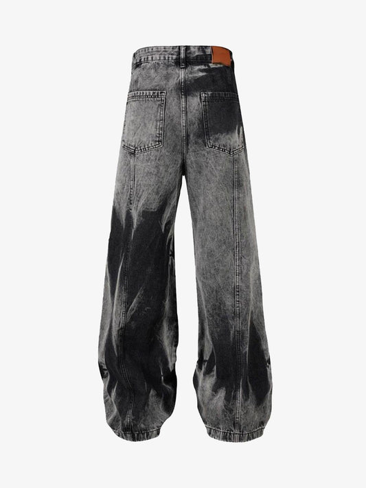 Thesupermade High Street Washed Distressed Work Jeans - 2163