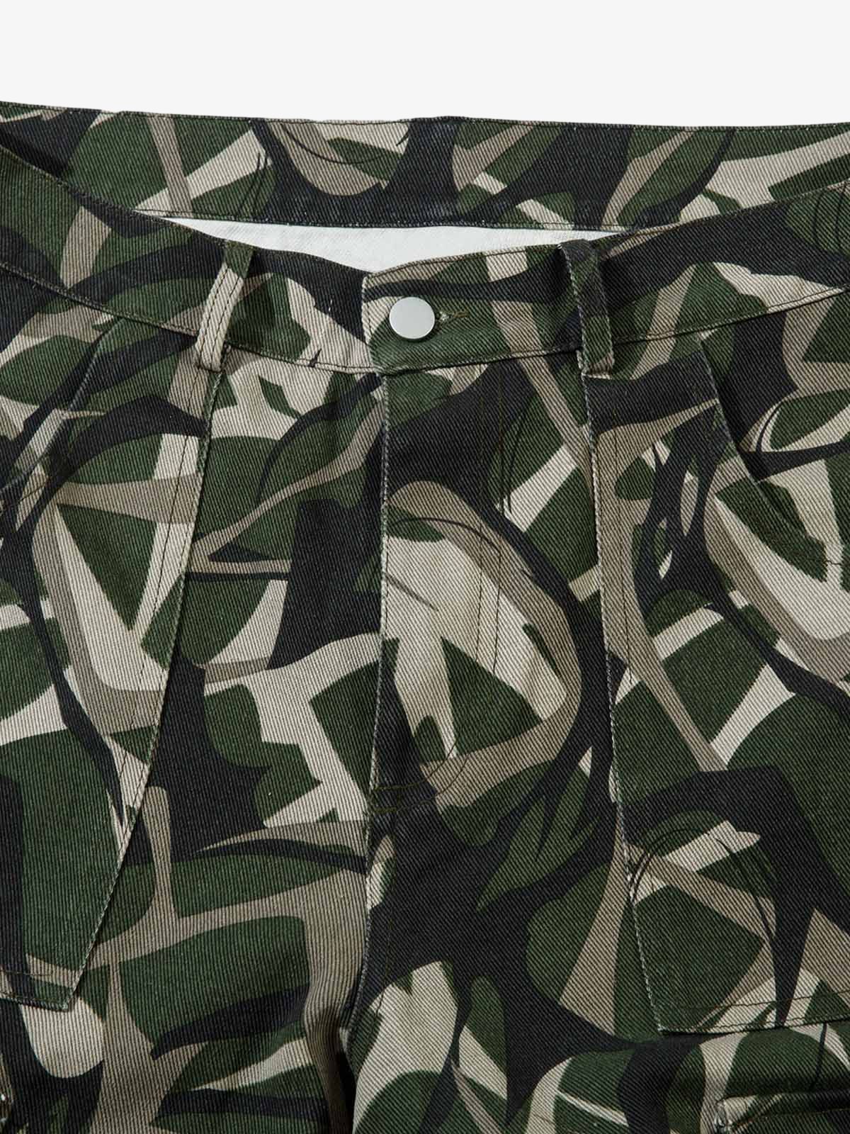 Camouflage Multi-Pocket Cargo Pants