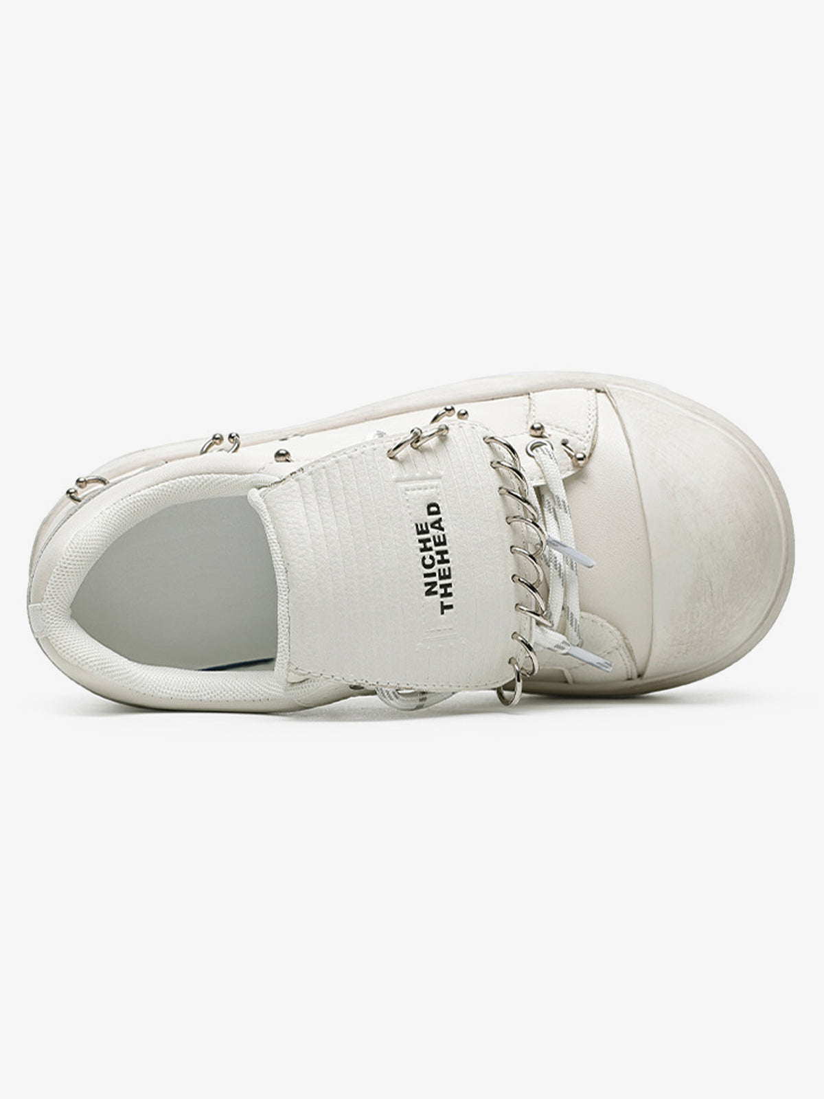 Thesupermade Punk Metal Ring Platform Sneakers