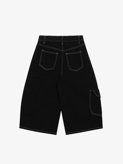 Welt-Embellished Cargo Jorts - 2408