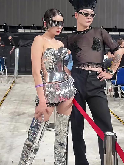 Punk Ear-Hook Integrated Sunglasses