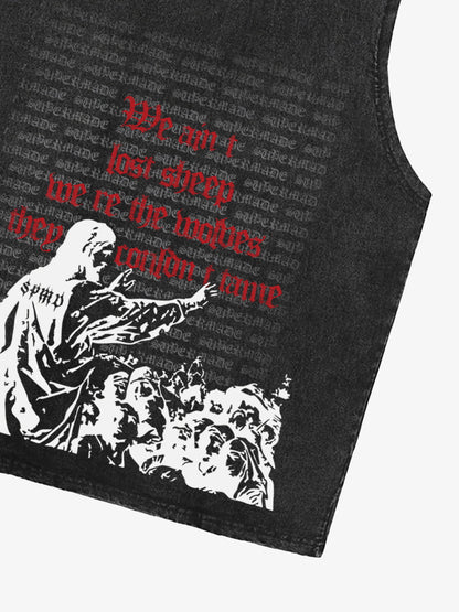 Original Saint Slogan Graphic Vest