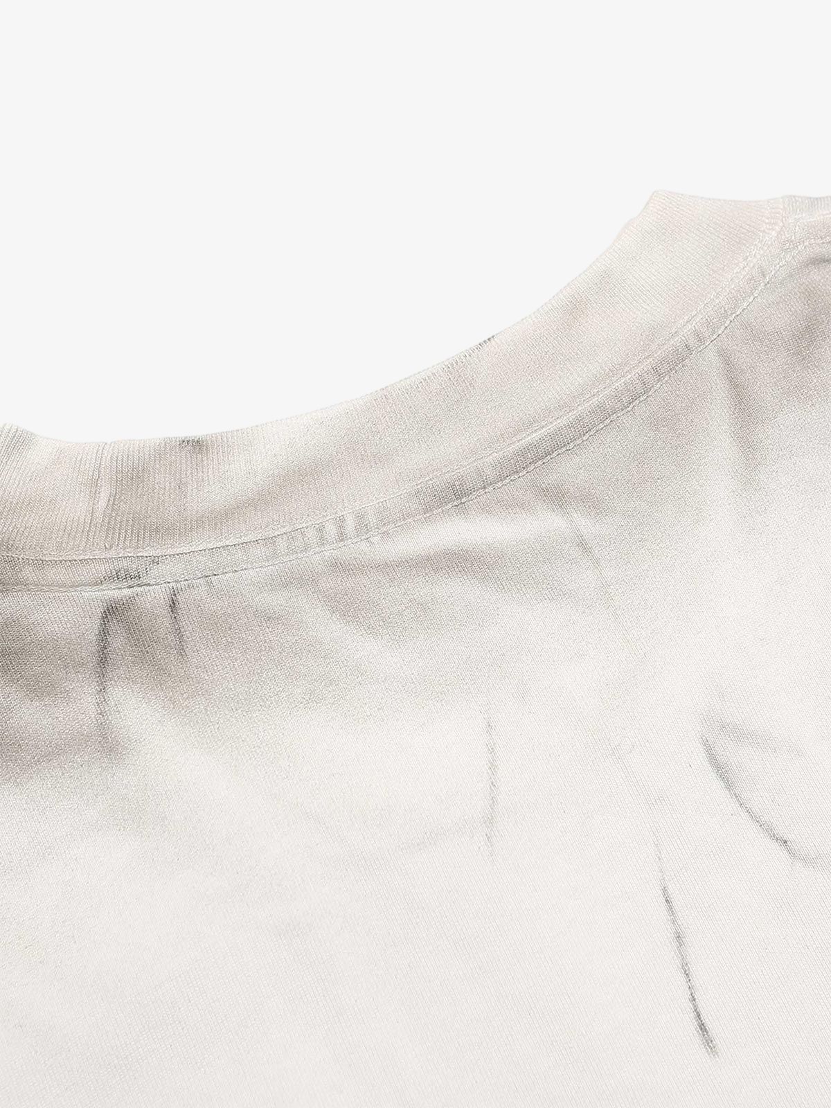 Thesupermade Distressed Hole Print Long-sleeved T-shirt