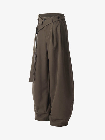 Pleated Belted Machete Track Pants