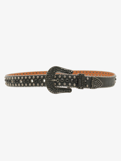 Street Rhinestone Studded Belt