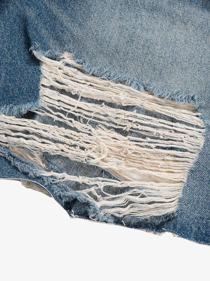 Street Ripped Denim Shorts
