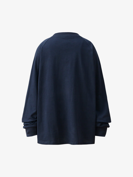 Thesupermade Splatter Eyelet Studded Long Sleeve T-shirt