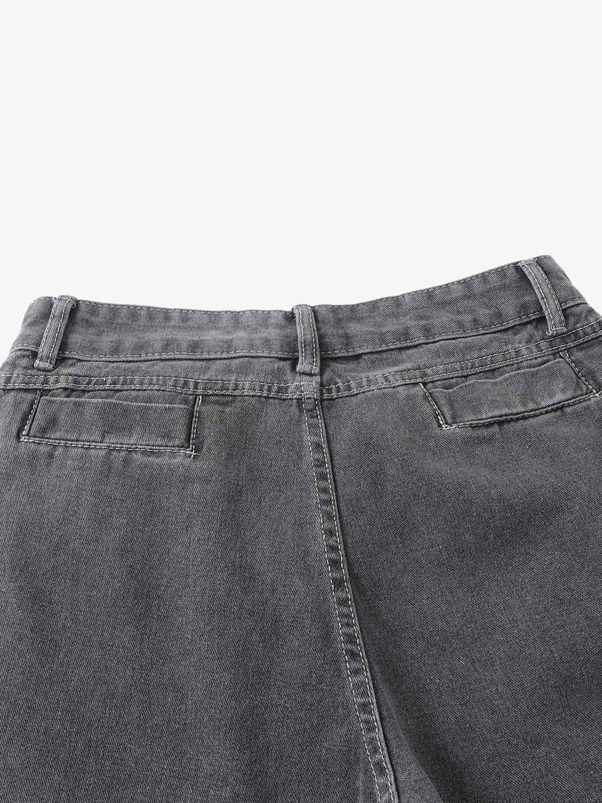 Washed Gradient Flared Jeans