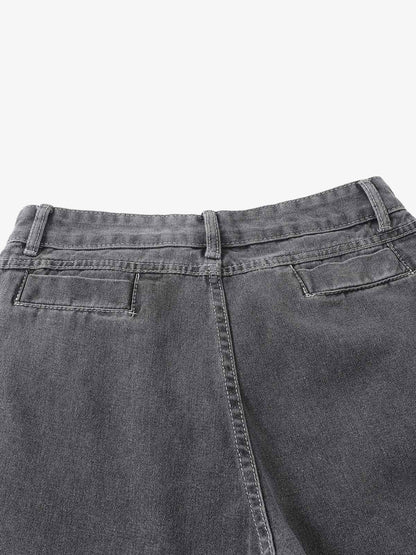 Washed Gradient Flared Jeans