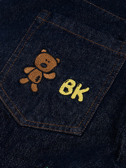 Fun Embroidered Barrel Jeans