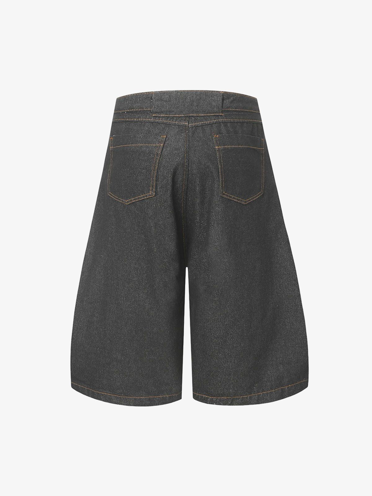 Deconstructed Split Contrast Stitching Scimitar Jorts