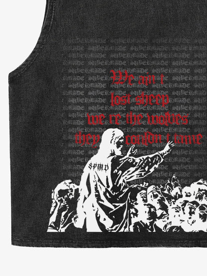 Original Saint Slogan Graphic Vest