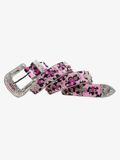 Punk Style Hotfix Rhinestone Belt