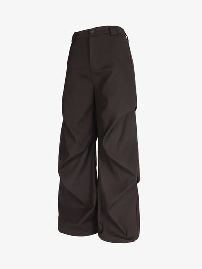 Retro Pleated Drape Cleanfit Pants