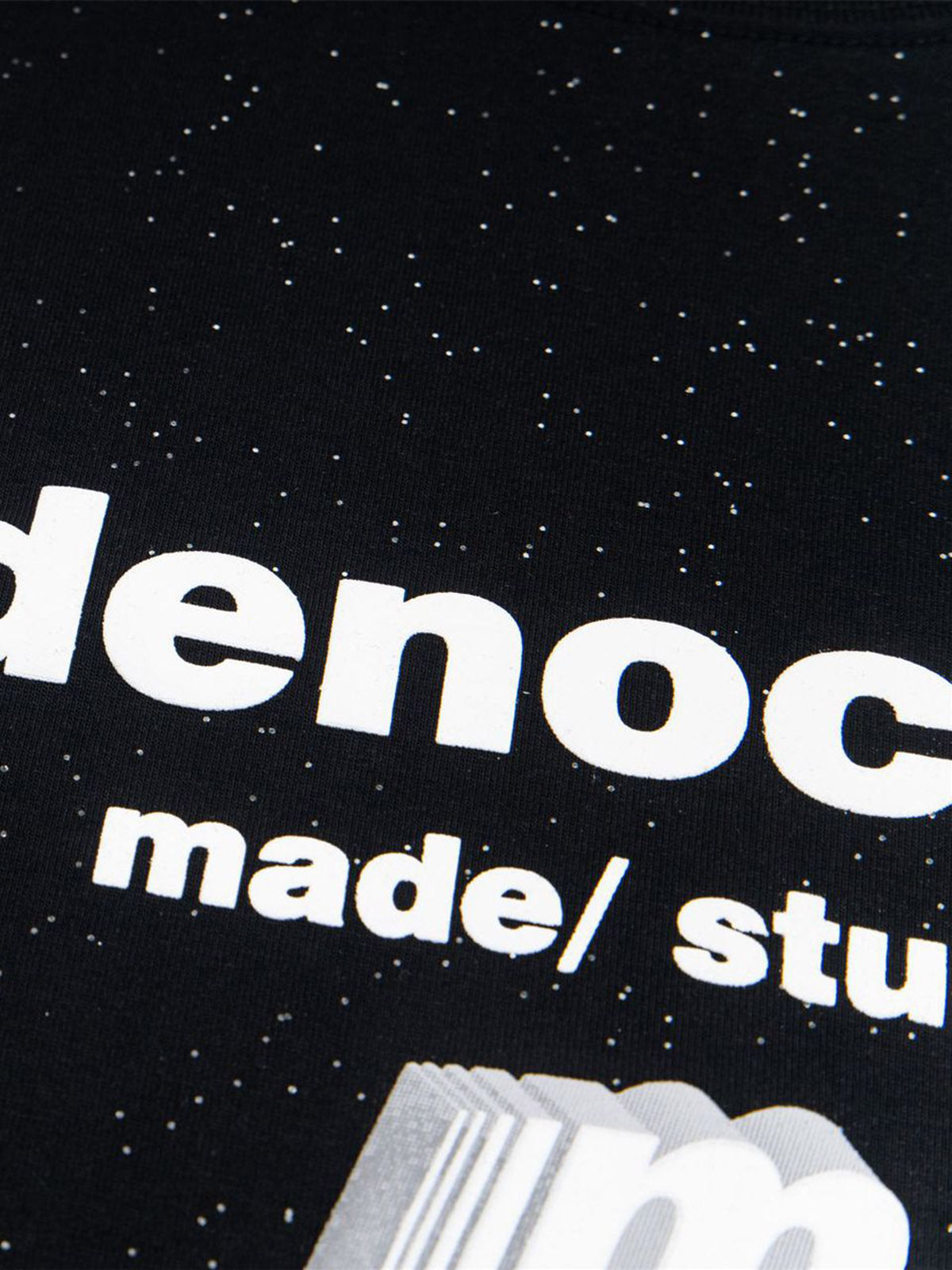 Retro Heavy Starry Sky Print Font Design Short-sleeved T-shirt