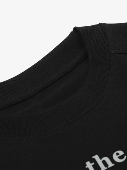 Fun Phantom Letter Print T-shirt