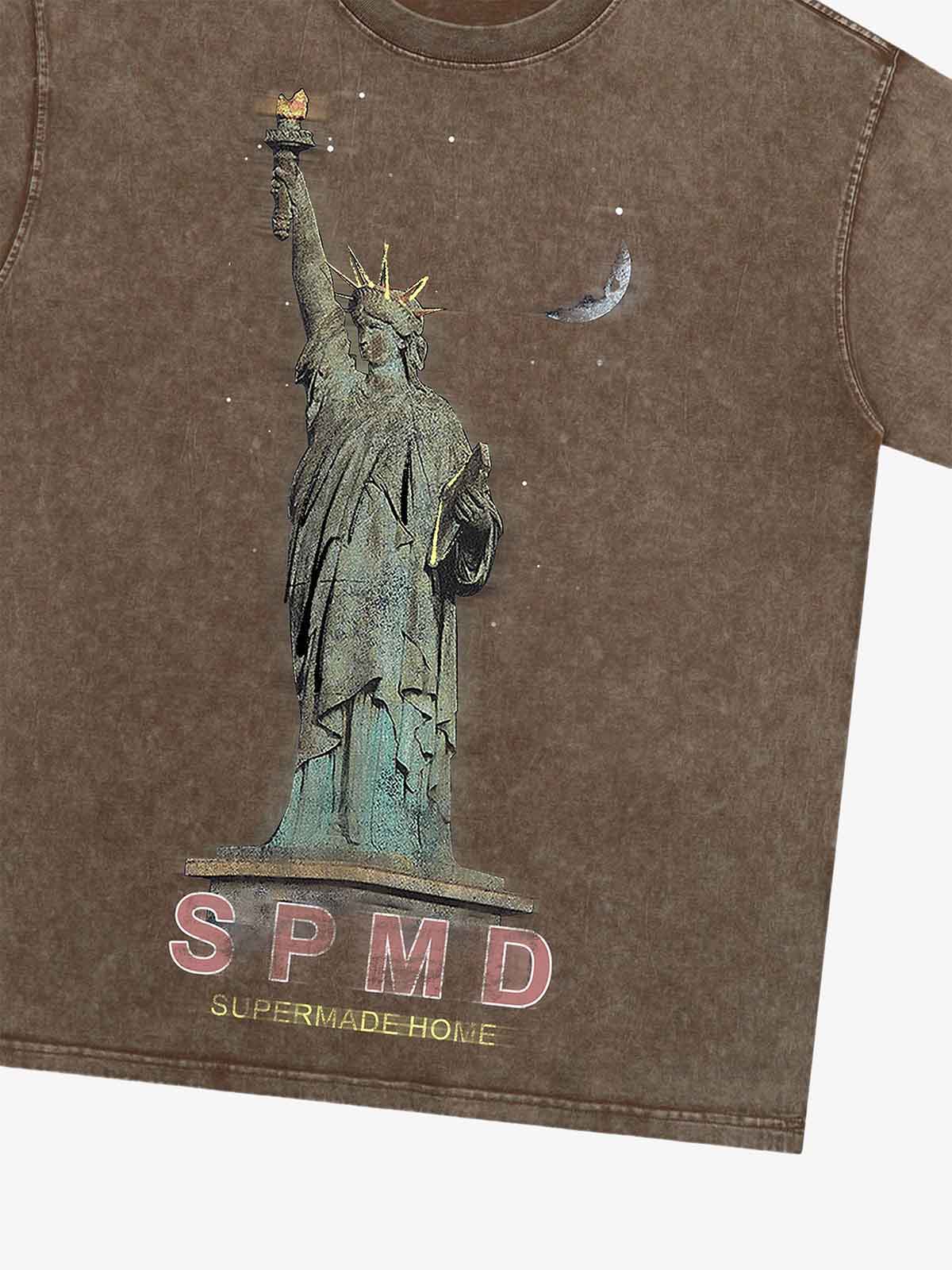 Thesupermade Statue Of Liberty Vintage T-shirt - 2132