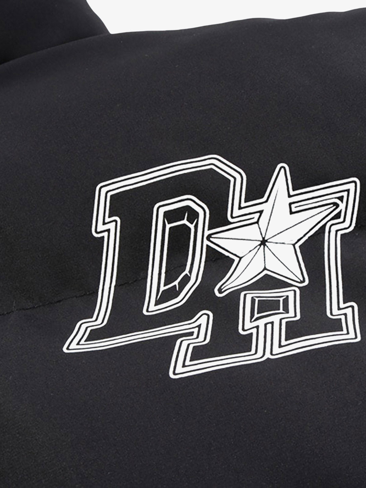 Retro Letter Print Down Jacket - 1393