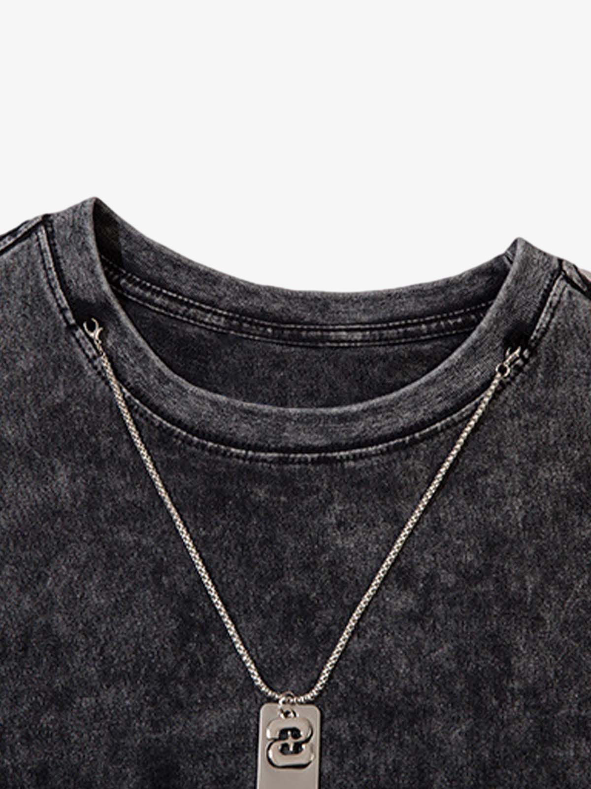 Gradient Tie-Dye Raw Edge Vest