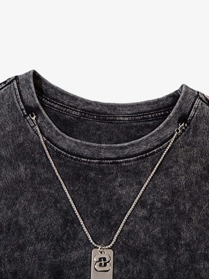 Gradient Tie-Dye Raw Edge Vest