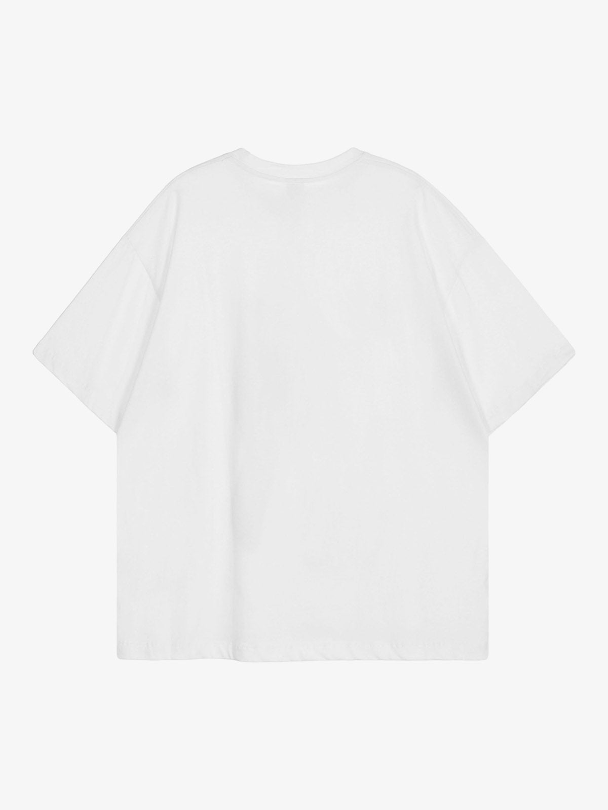 Thesupermade American Tide Loose Print Round Neck T-shirt -1640