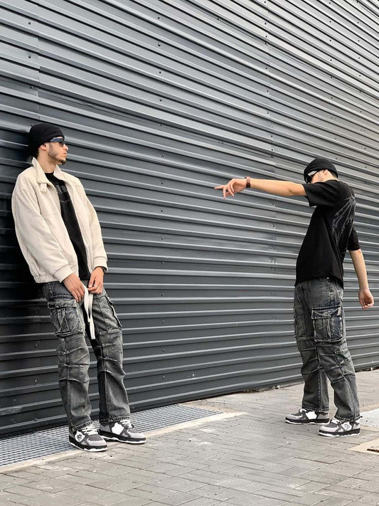 Monochrome Shadowwave Heavy-Duty Street Sneakers-1507