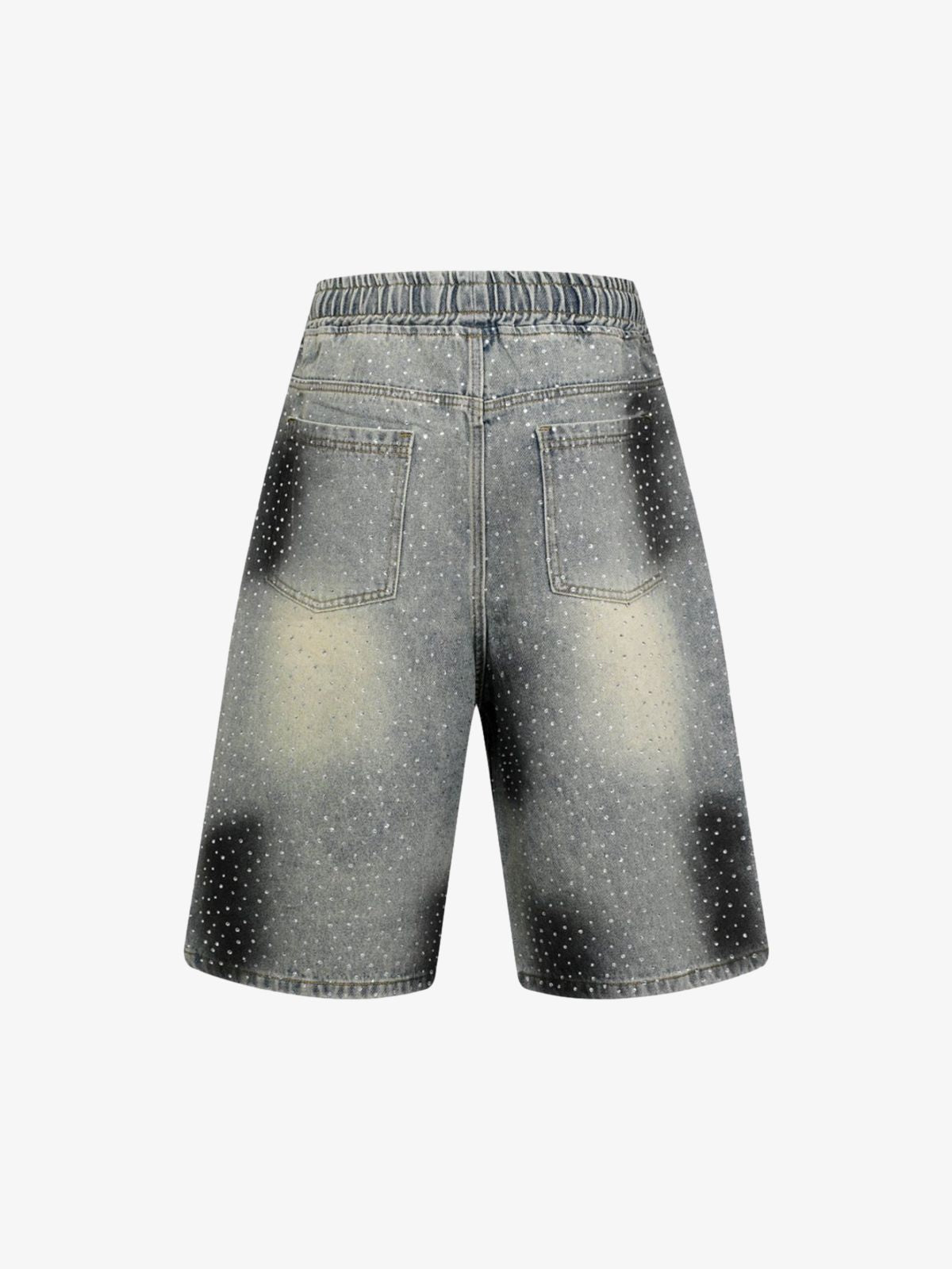 Heavy Diamond Drawstring Denim Jorts