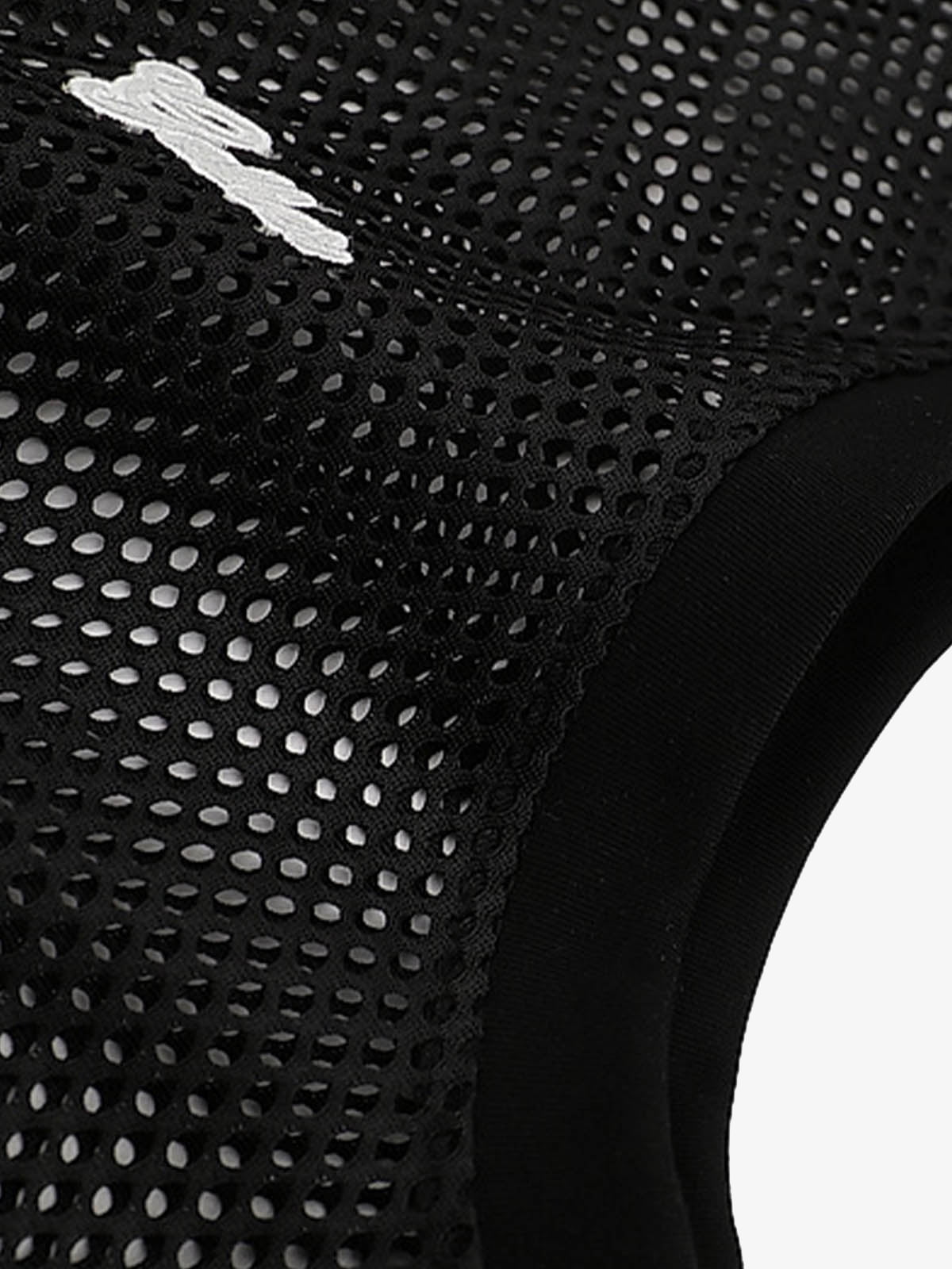 Hollow Sports Mesh Embroidered Letters Vest