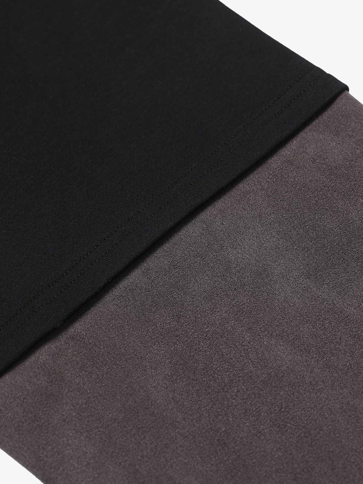 Street Faux Two-Piece Suede Hoodie