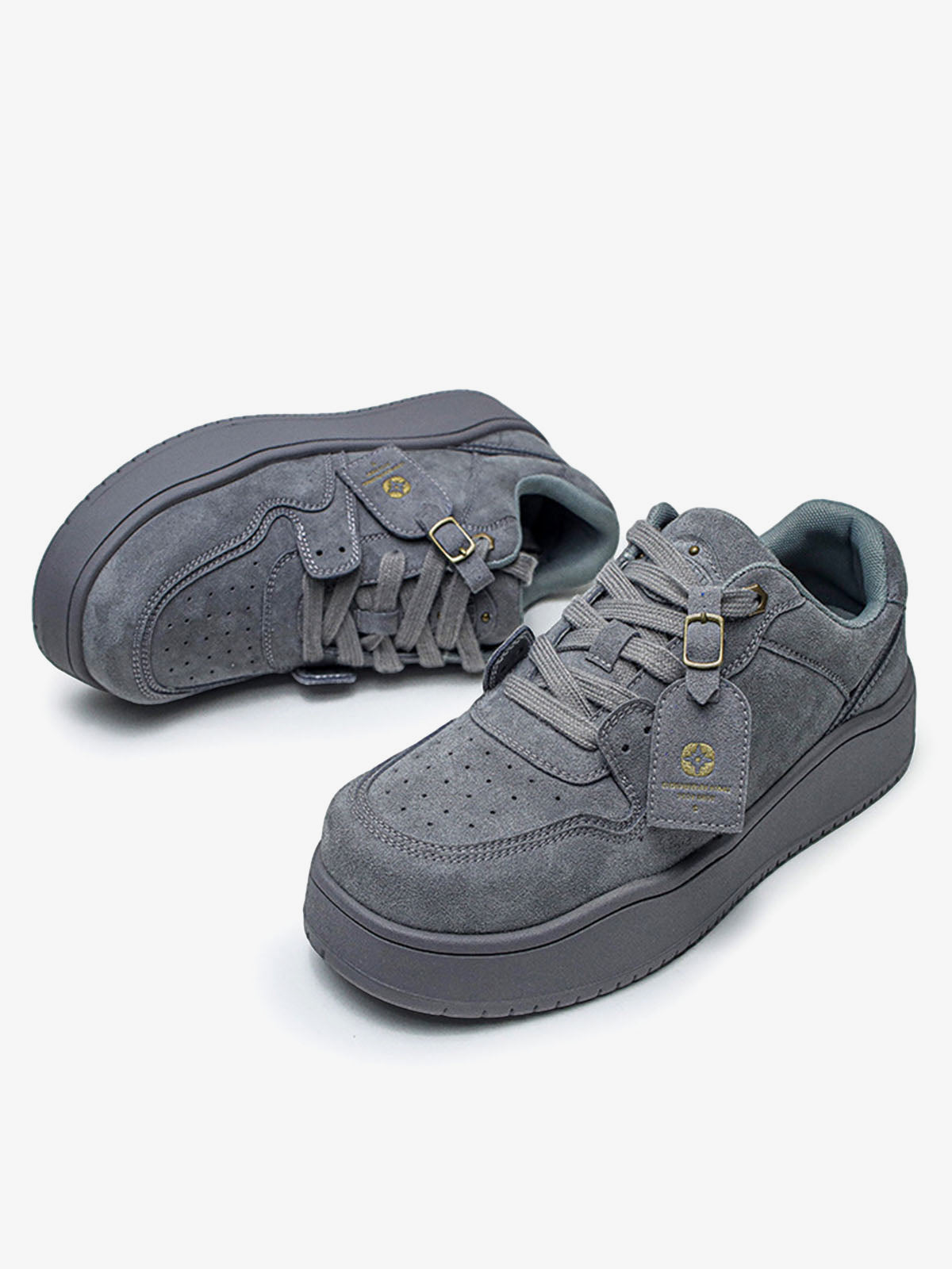 Suede Low-Top Skate Shoes - 2383