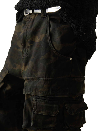 Wasteland Style Camouflage Baggy Cargo Pants - 2384