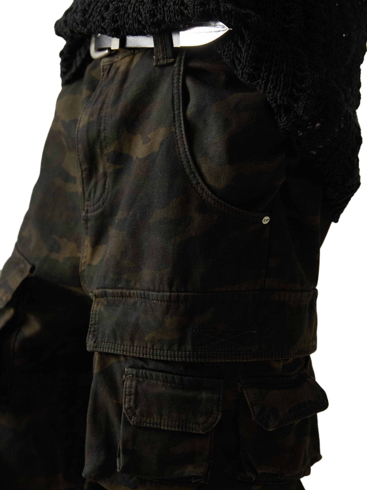 Wasteland Style Camouflage Baggy Cargo Pants - 2384