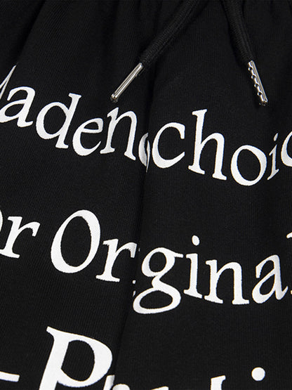 Elastic Letter Double Waist Shorts