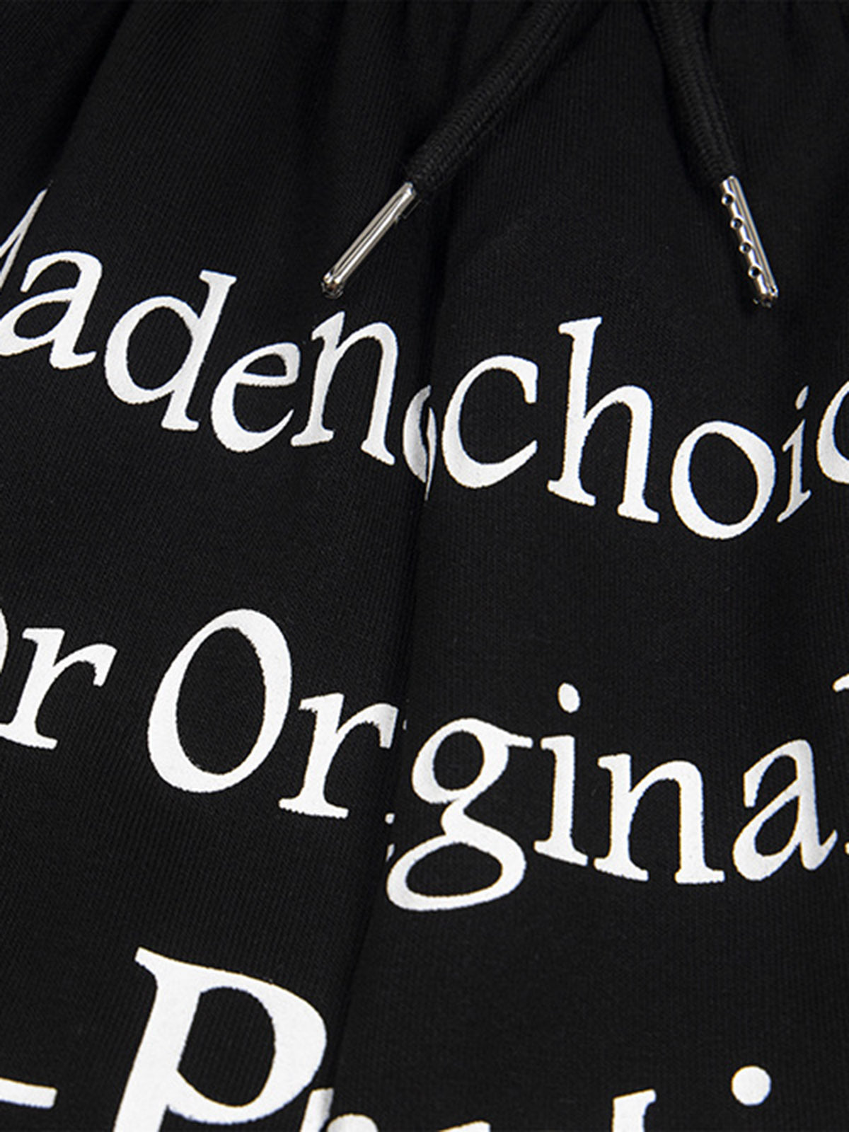 Elastic Letter Double Waist Shorts