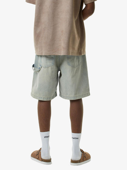 Thesupermade Retro Washed Hip-Hop Shorts