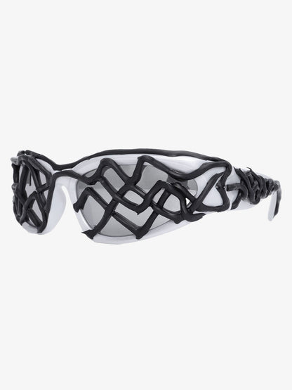 Futuristic Wavy Frame Sunglasses