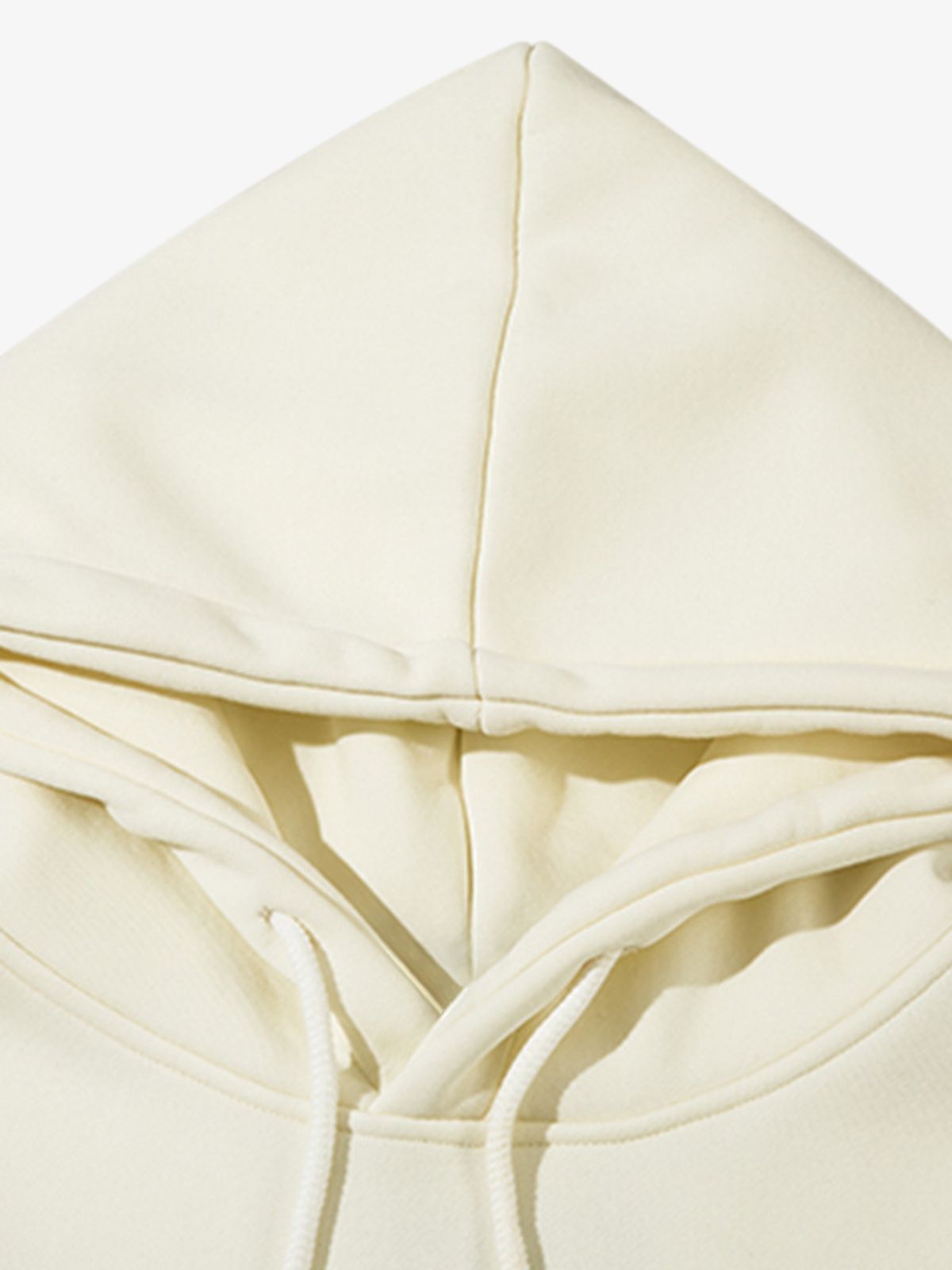 Thesupermade Star Patch Embroidered Hooded Fleece Sweatshirt