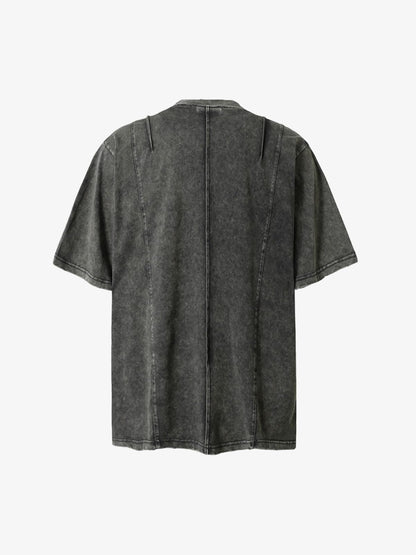 Vintage Washed Multi-Pocket T-Shirt