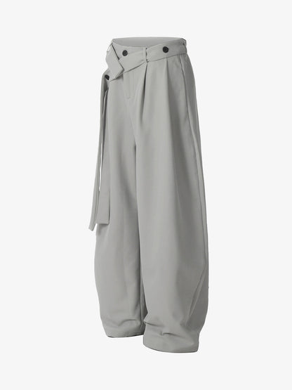 Pleated Belted Machete Track Pants