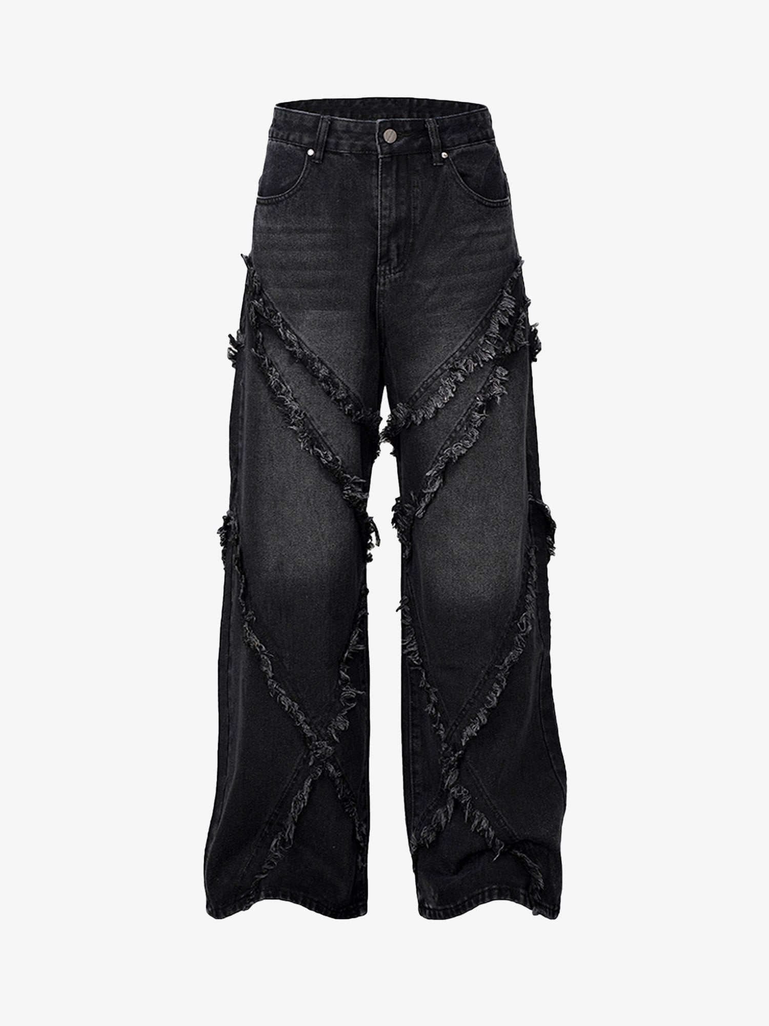 Thesupermade High Street Hip Hop Washed Distressed Jeans - 2069