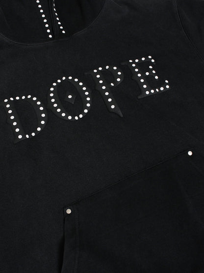 Thesupermade Rivet-adorned Graphic Hoodies