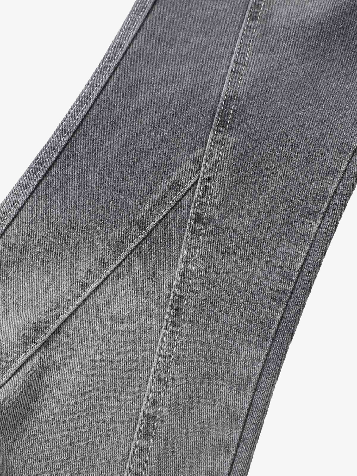 Washed Gradient Flared Jeans