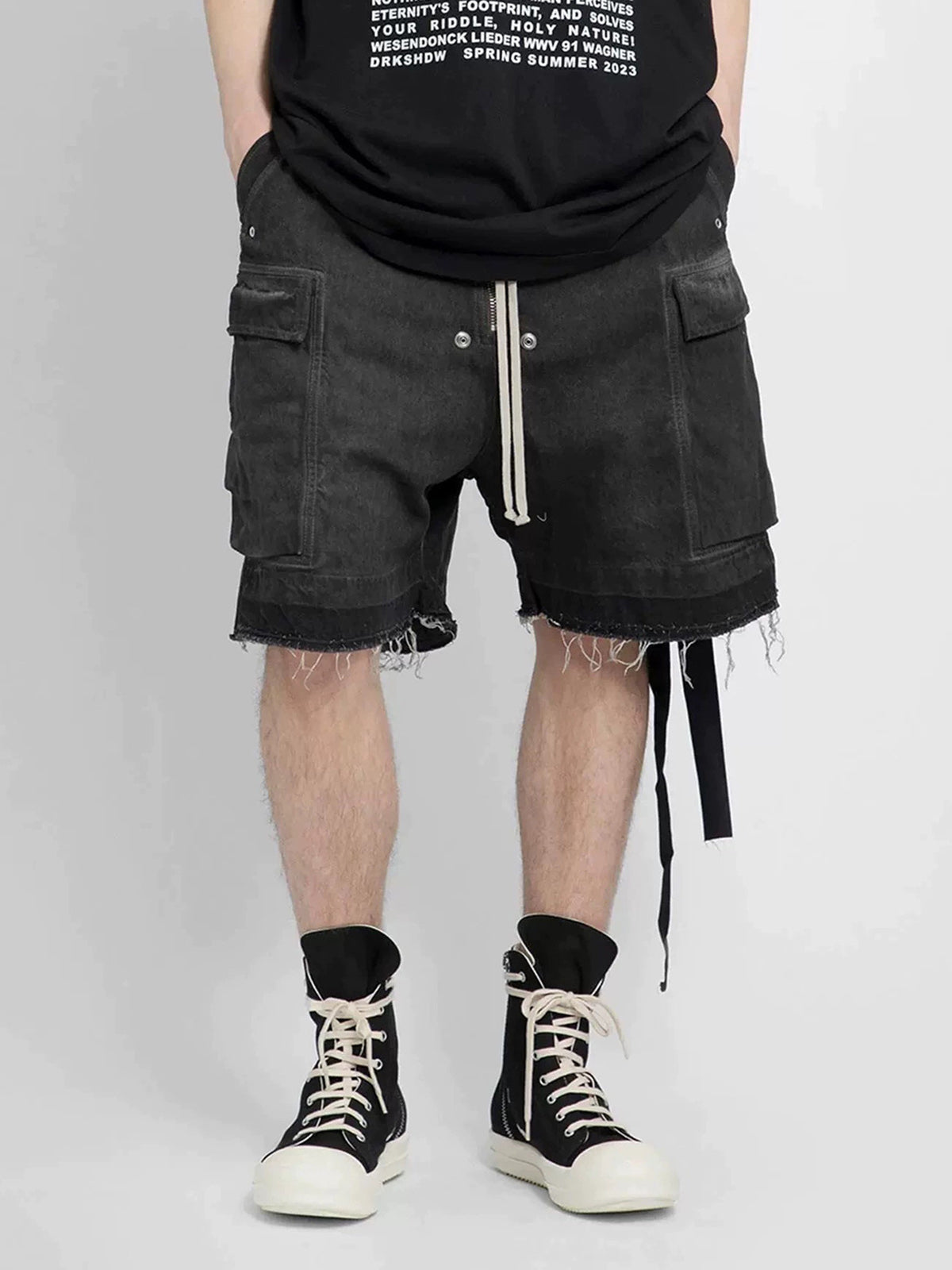 Street RO Washed Denim Cargo Jort