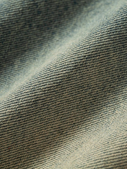 Gradient Washed Raw Edge Jorts