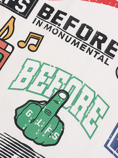 Street Graphic Print T-Shirt - 2415