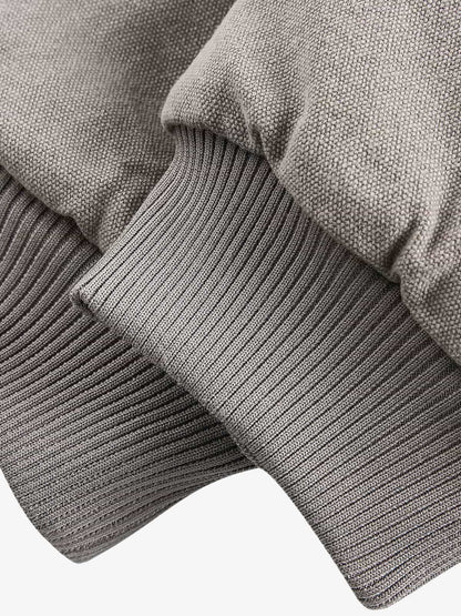 Thesupermade Fur Hooded Zip Up Quilted Jacket