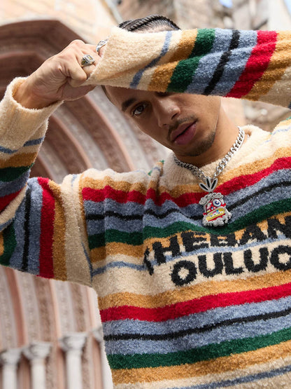 Thesupermade Vintage Striped Sweater - 2344