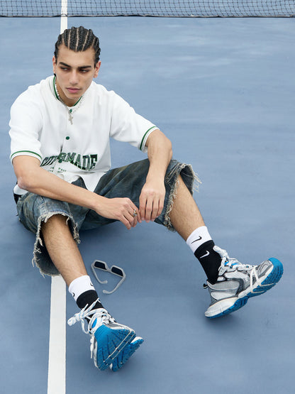 Original Camouflage Spliced Baseball T-Shirt - 2350